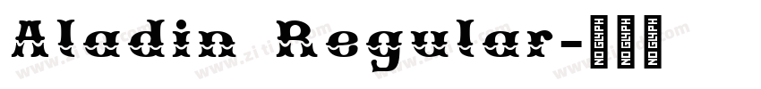 Aladin Regular字体转换